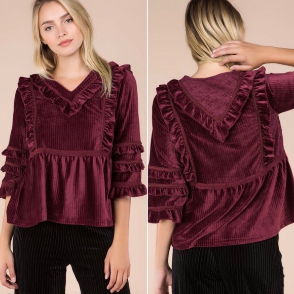 POL Black Velvet Flare Pants Holidays Christmas - Picture 8 of 8